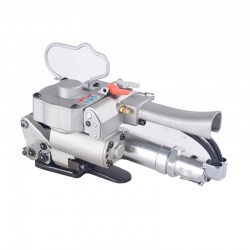 湖北武漢A19/A25手提式氣動打包機塑鋼帶熱熔免扣捆扎機